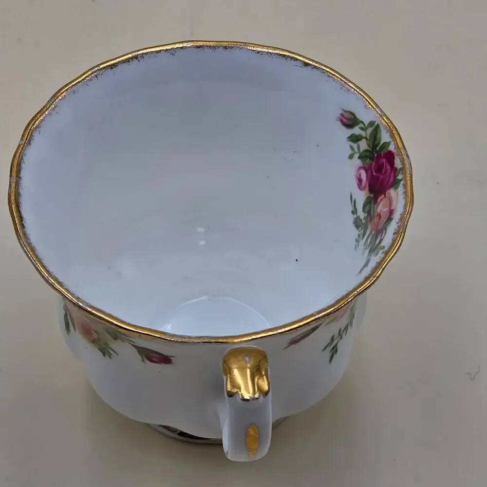 Royal Albert Old Country Roses Demitasse Cup & Saucer Set Espresso England Small